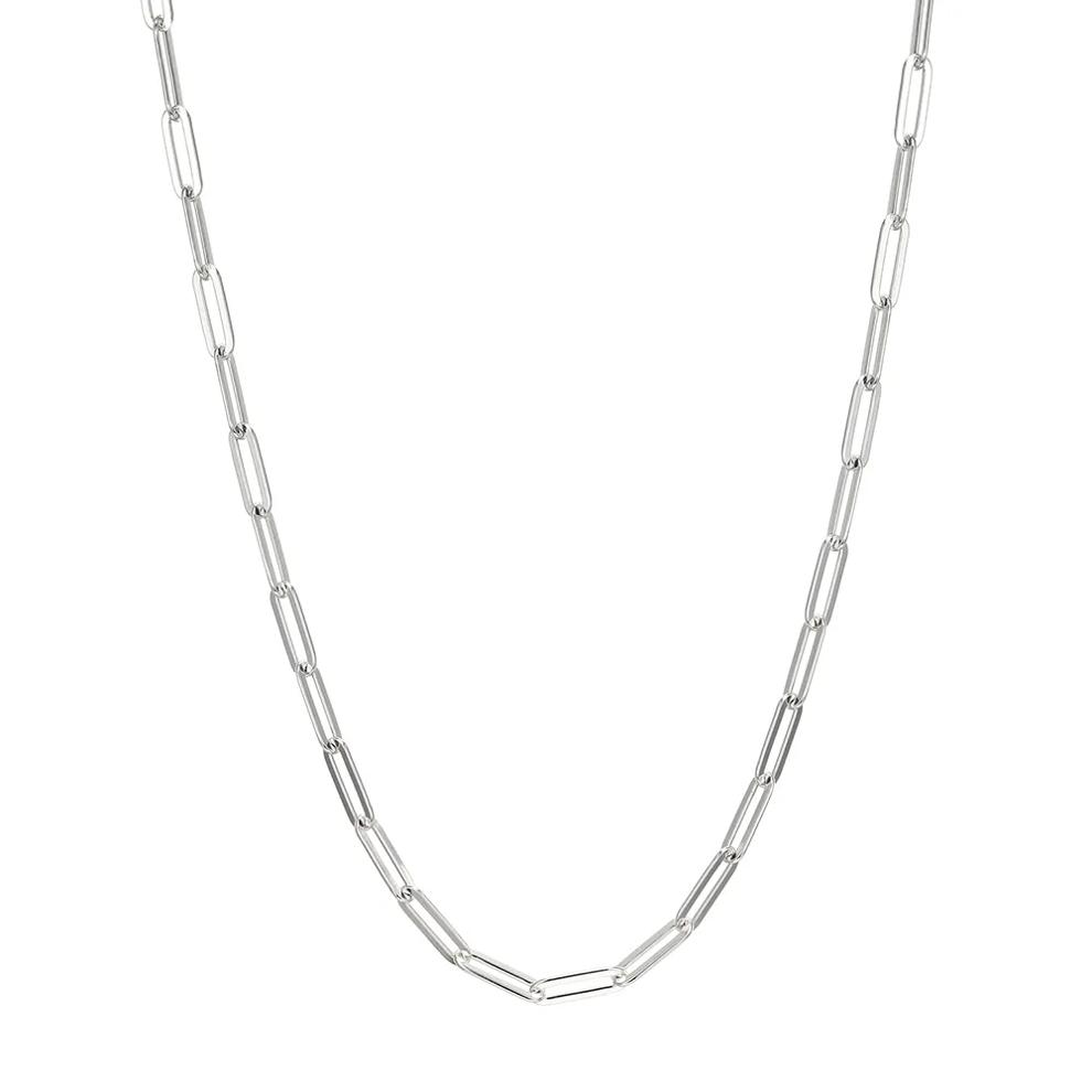 Paperclip Chain Necklace in Sterling Silver, 4.5mm, 18" – Image 1 of 1