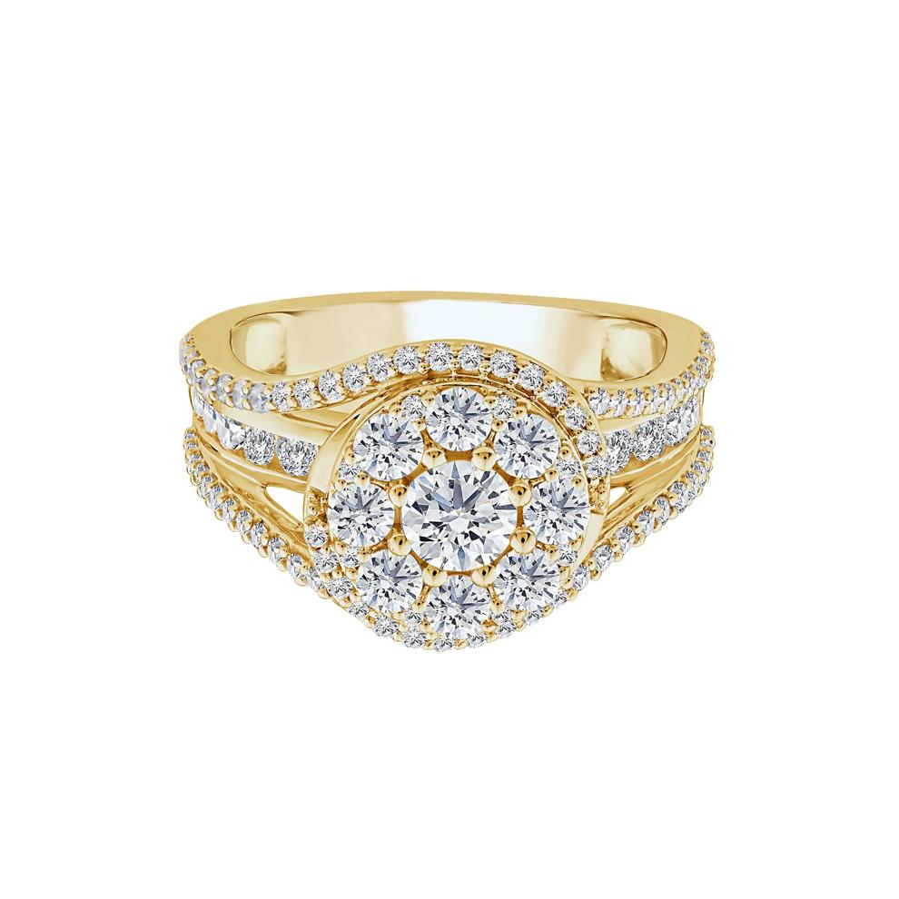 Diamond Composite Engagement Ring in 10K Yellow Gold (1 3/4 ct. tw.) – Image 1 of 3