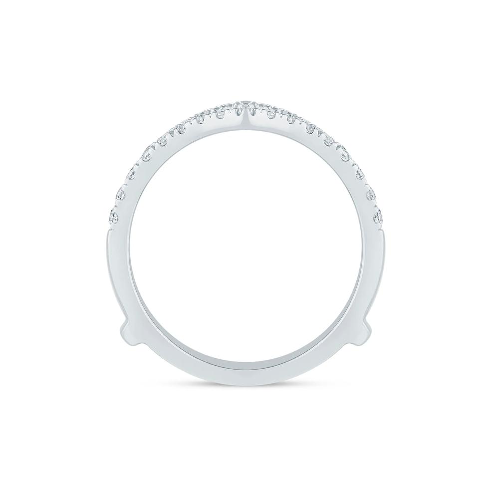 Diamond Chevron Ring Insert in 14K White Gold (1/2 ct. tw.) – Image 2 of 3