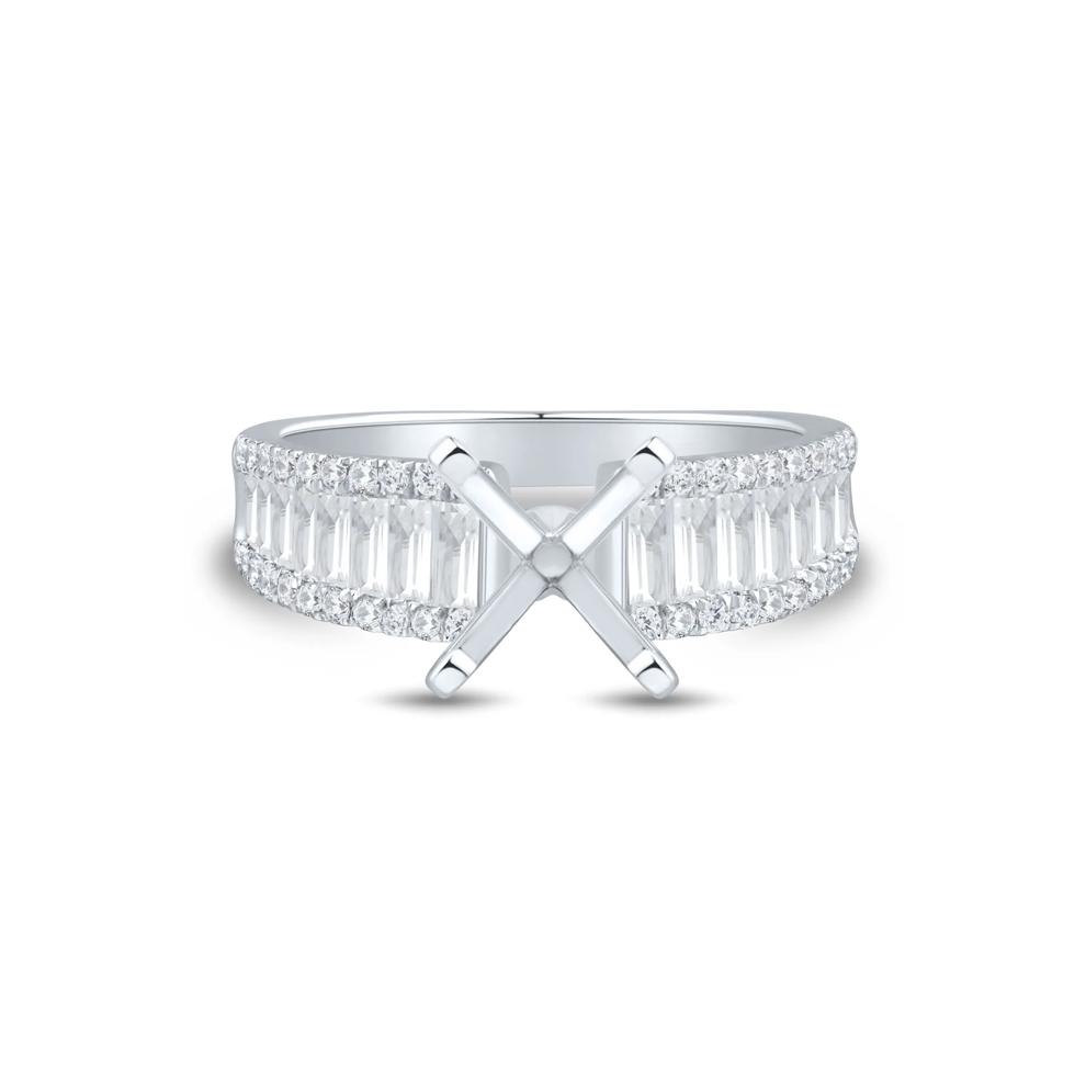 Lab Grown Diamond Semi-Mount Engagement Ring in 14K White Gold (1 ct. tw.) (Setting Only) – Image 1 of 6