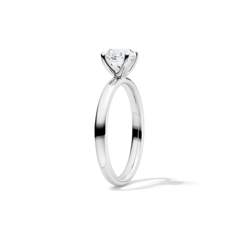 Diamond Round Brilliant Cut Solitaire Engagement Ring in 14K White Gold &#40;1 ct.&#41; – Image 3 of 5