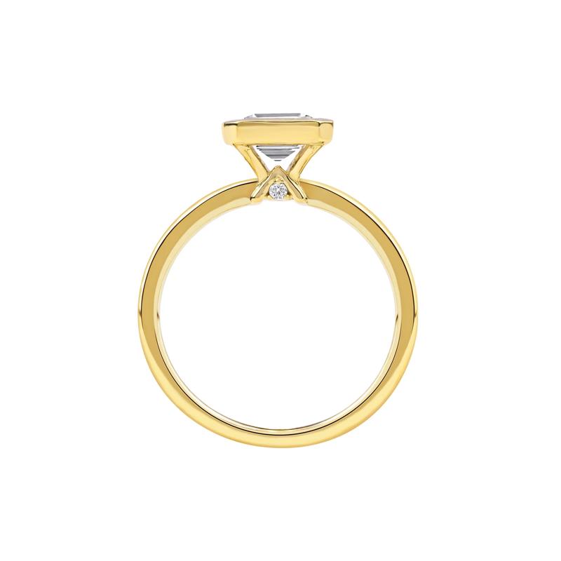 Kira Lab Grown Diamond Emerald-Cut Engagement Ring in 14K Yellow Gold &#40;2 1/2 ct. tw.&#41; – Image 2 of 5