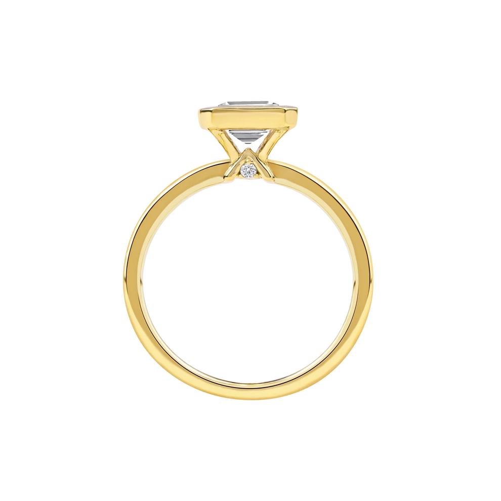 Kira Lab Grown Diamond Emerald-Cut Engagement Ring in 14K Yellow Gold (2 1/2 ct. tw.) – Image 2 of 5