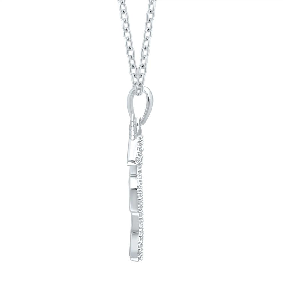 Diamond Accent Unicorn Pendant in Sterling Silver – Image 2 of 3