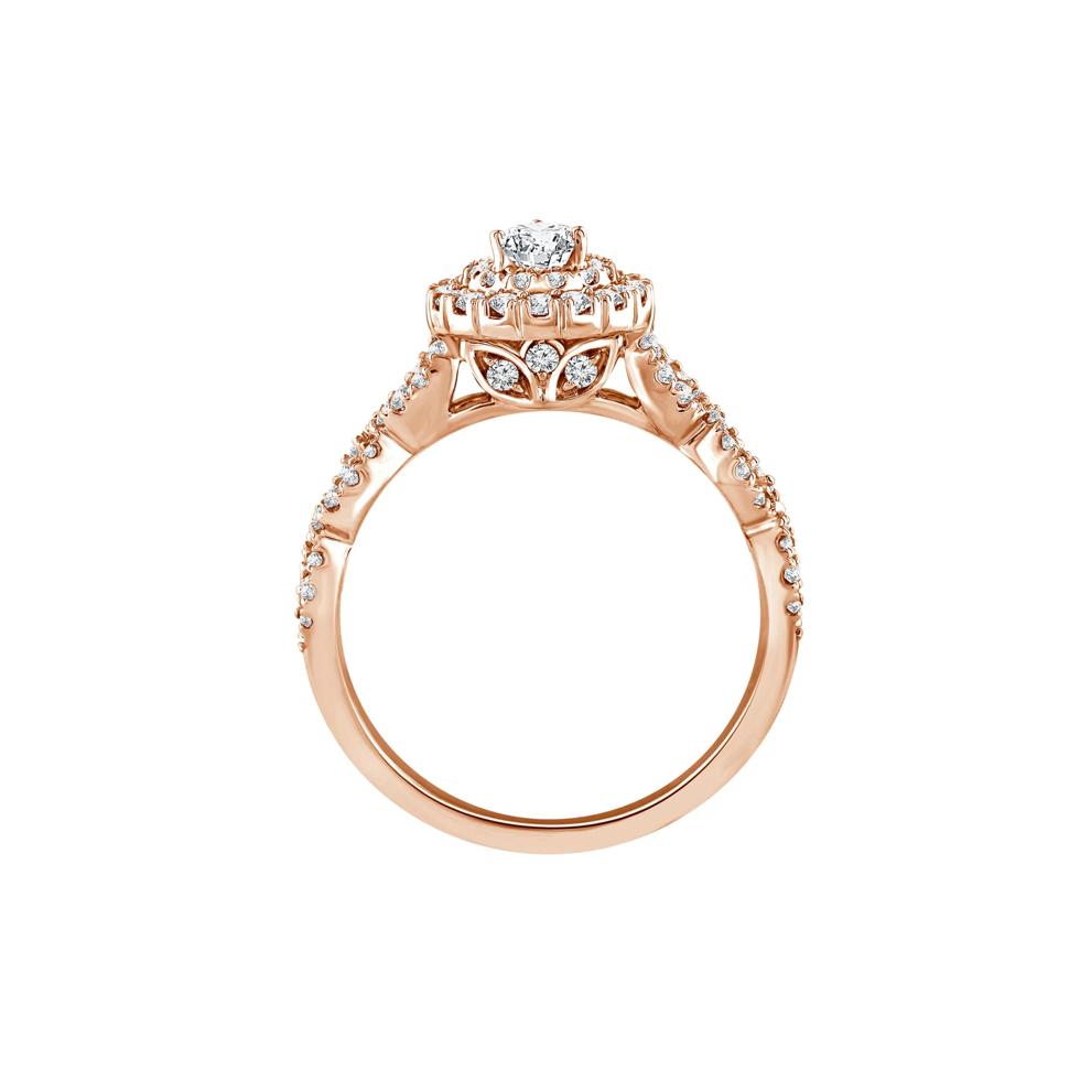 Lab Grown Diamond Pear-Shaped Engagement Ring in 10K Rose Gold (1 ct. tw.) – Image 2 of 3
