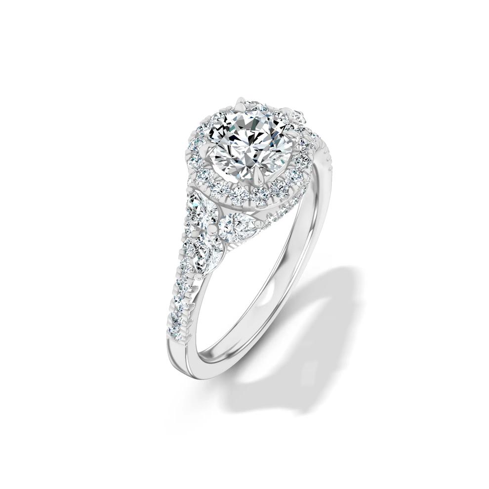 Lab Grown Diamond Round Bypass Engagement Ring in 14K White Gold (1 3/4 ct. tw.) – Image 4 of 4