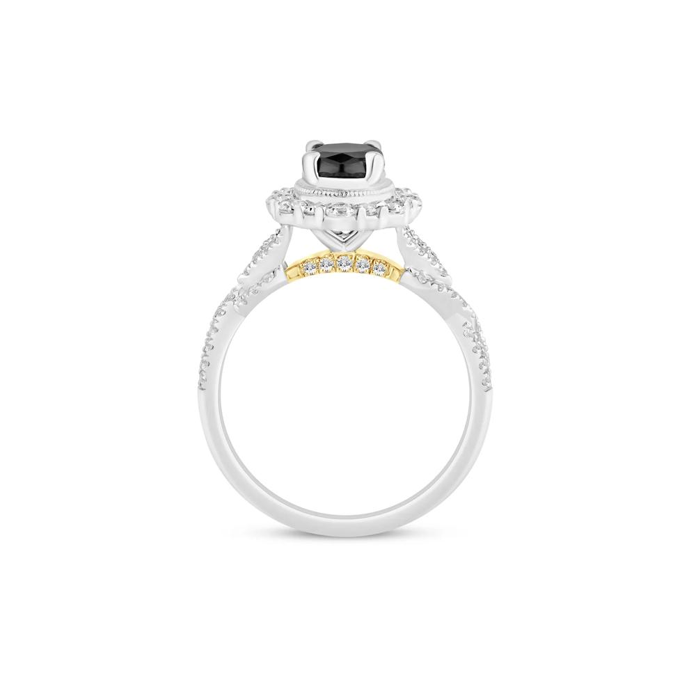 Elaine Diamond Engagement Ring in 14K White and Yellow Gold (1 1/2 ct. tw.) – Image 2 of 3