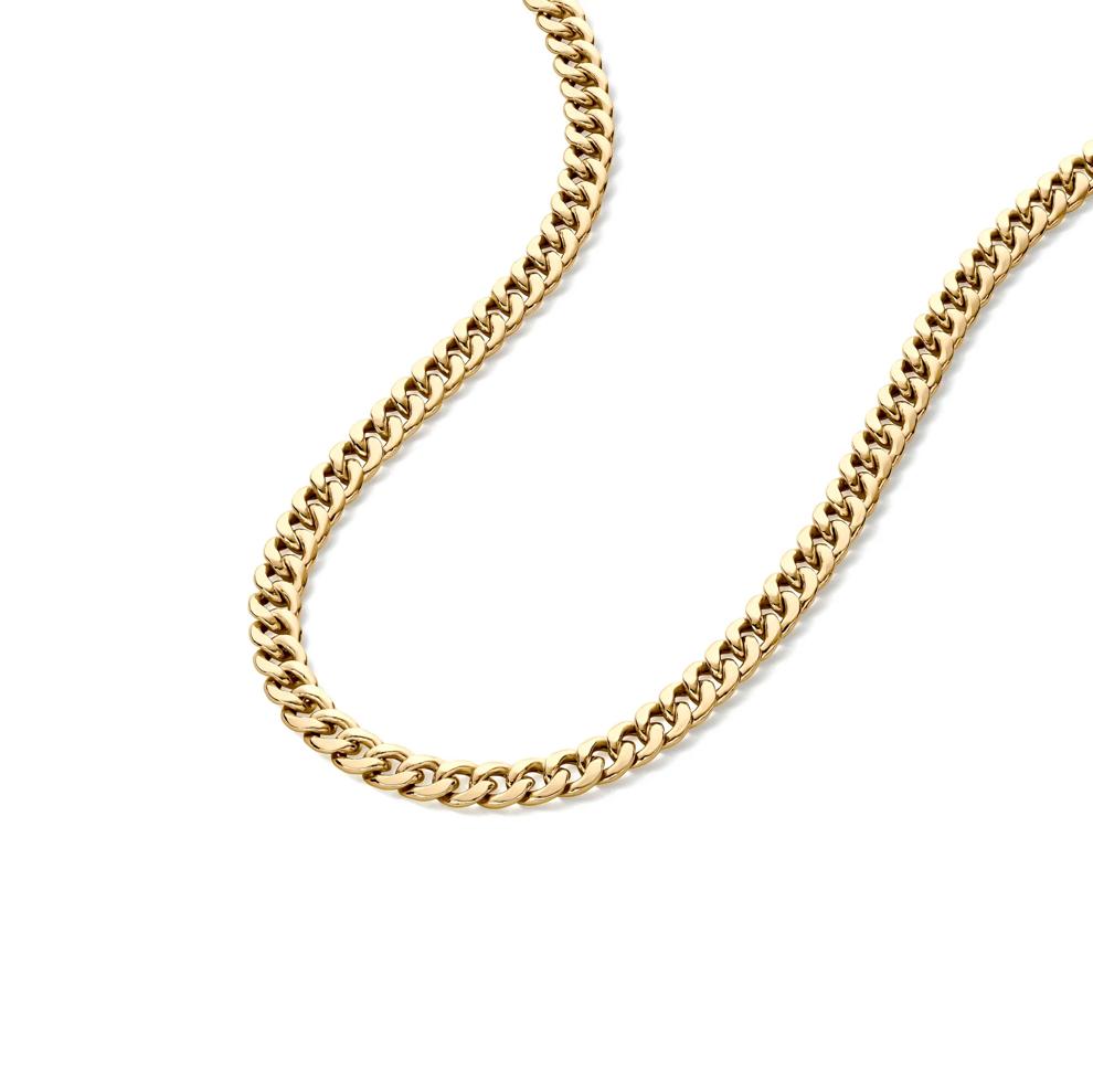 Miami Cuban Link Chain in 14K Yellow Gold, 24&rdquo; – Image 4 of 4