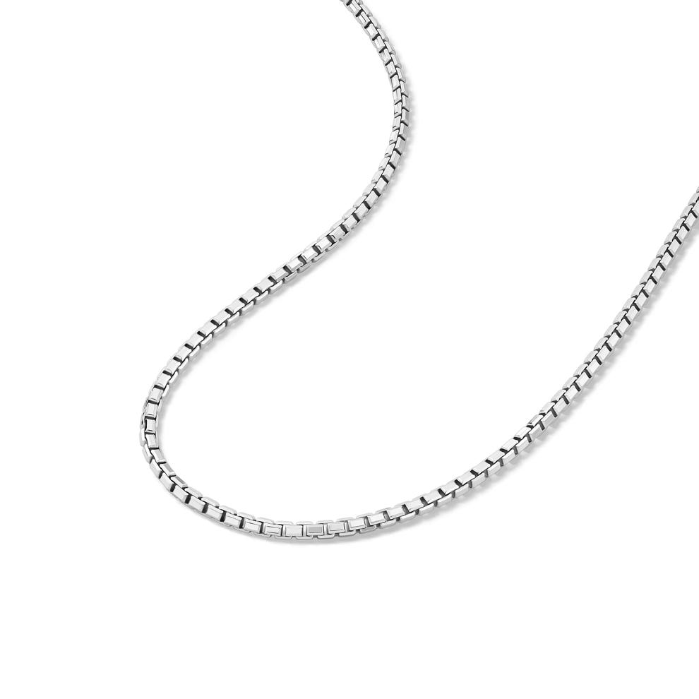 8-Sided Box Chain in Sterling Silver, 22" – Image 4 of 5