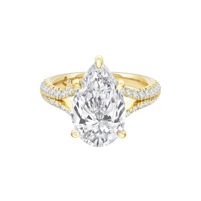 Zoe Lab Grown Diamond Pear-Shaped & Round Engagement Ring