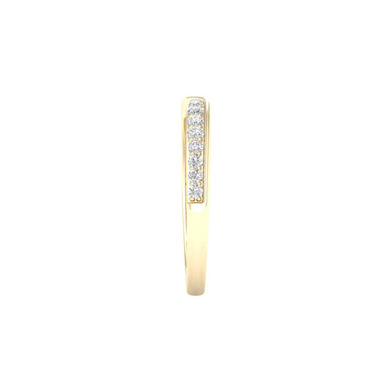 Pinched Diamond Stack Band in 10K Yellow Gold &#40;1/4 ct. tw.&#41; – Image 3 of 4