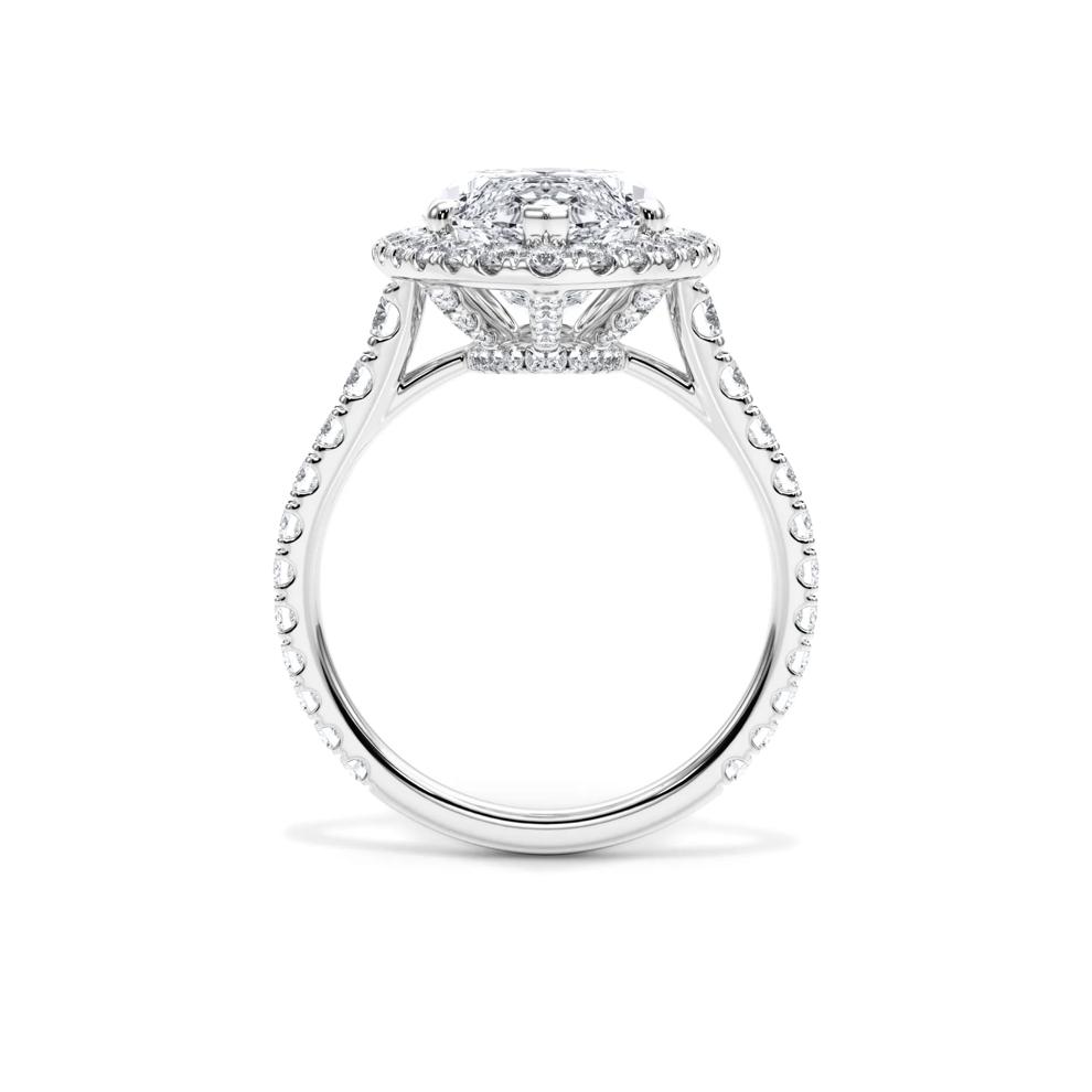 Lab Grown Diamond Marquise Halo Engagement Ring in Platinum (8 1/4 ct. tw.) – Image 2 of 4