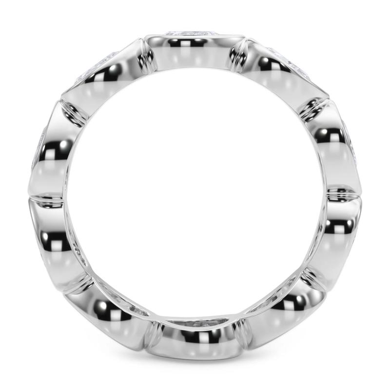 Diamond Bezel Pear-Cut Eternity Band in 14K White Gold &#40;2 1/4 ct. tw.&#41; – Image 2 of 5