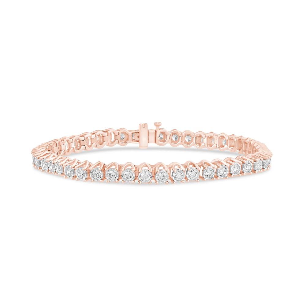 Lab Grown Diamond Illusion Bracelet in 10K Rose Gold (3 ct. tw.) – Image 1 of 1