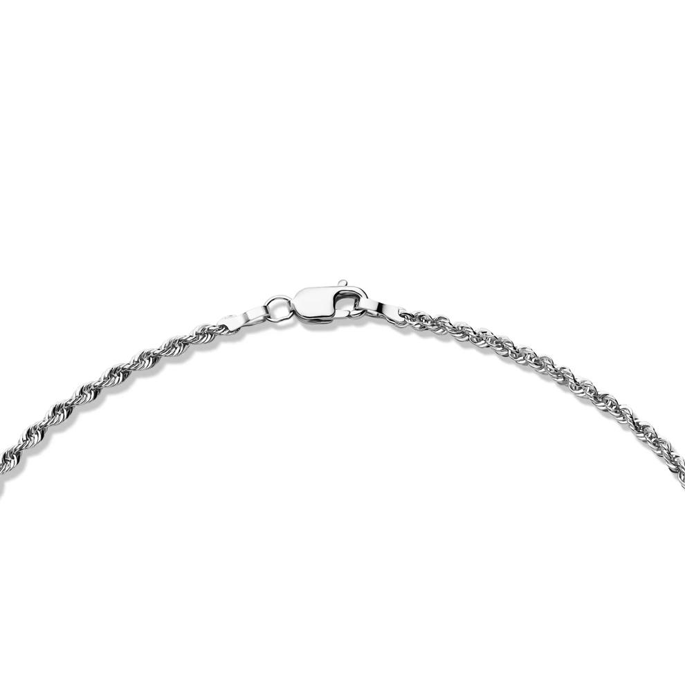 Glitter Rope Chain Necklace in 14K White Gold, 1.9mm, 20&rdquo;  – Image 3 of 5