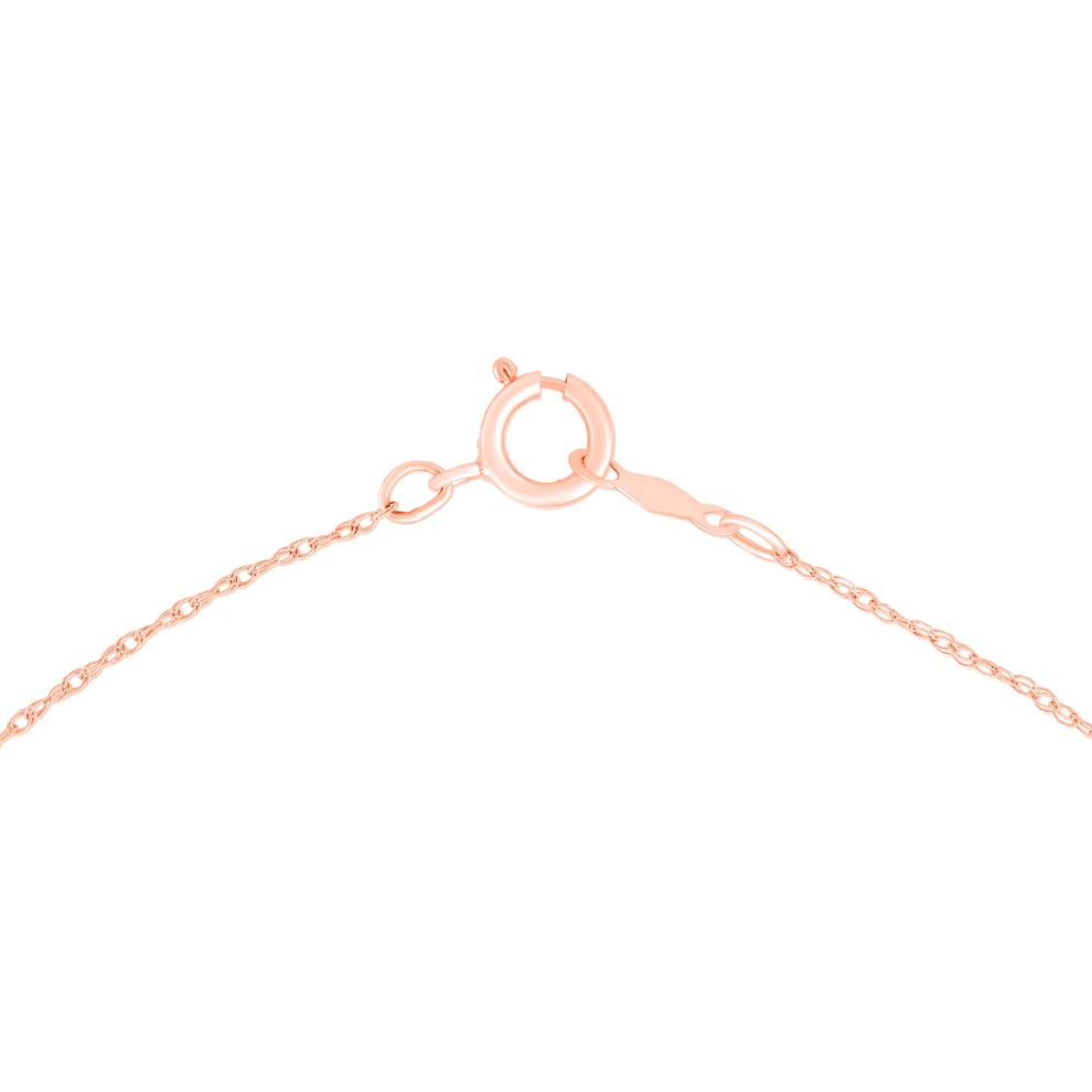 Diamond Cross Pendant Necklace in 14K Rose Gold (1/5 ct. tw.) – Image 2 of 4