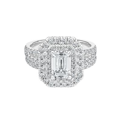 Samantha Lab Grown Diamond Engagement Set in 14K White Gold (3 ct. tw.)