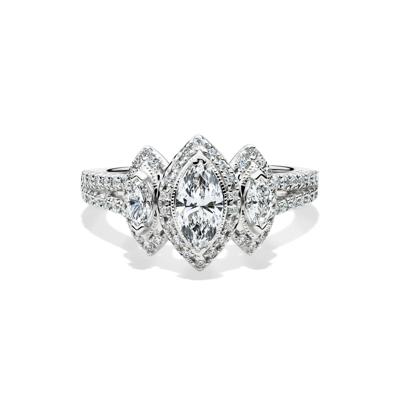 Lab Grown Diamond Marquise Engagement Ring in 10K Gold (1 ct. tw.)