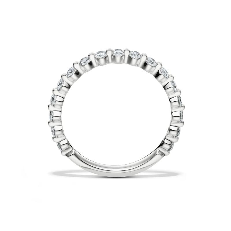Lab Grown Diamond Wedding Band in 14K White Gold &#40;1/2 ct. tw.&#41; – Image 2 of 4