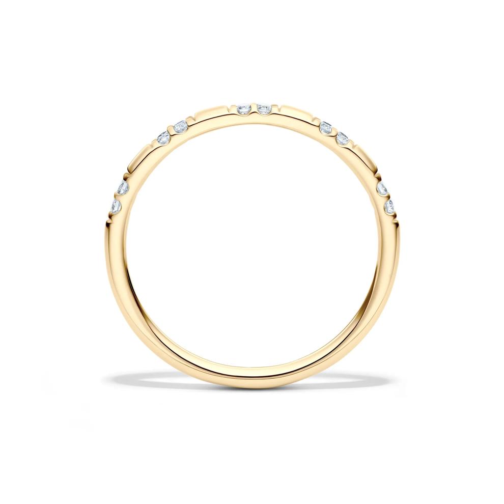 Lab Grown Diamond Stack Band in 10K Yellow Gold (1/10 ct. tw.) – Image 2 of 4