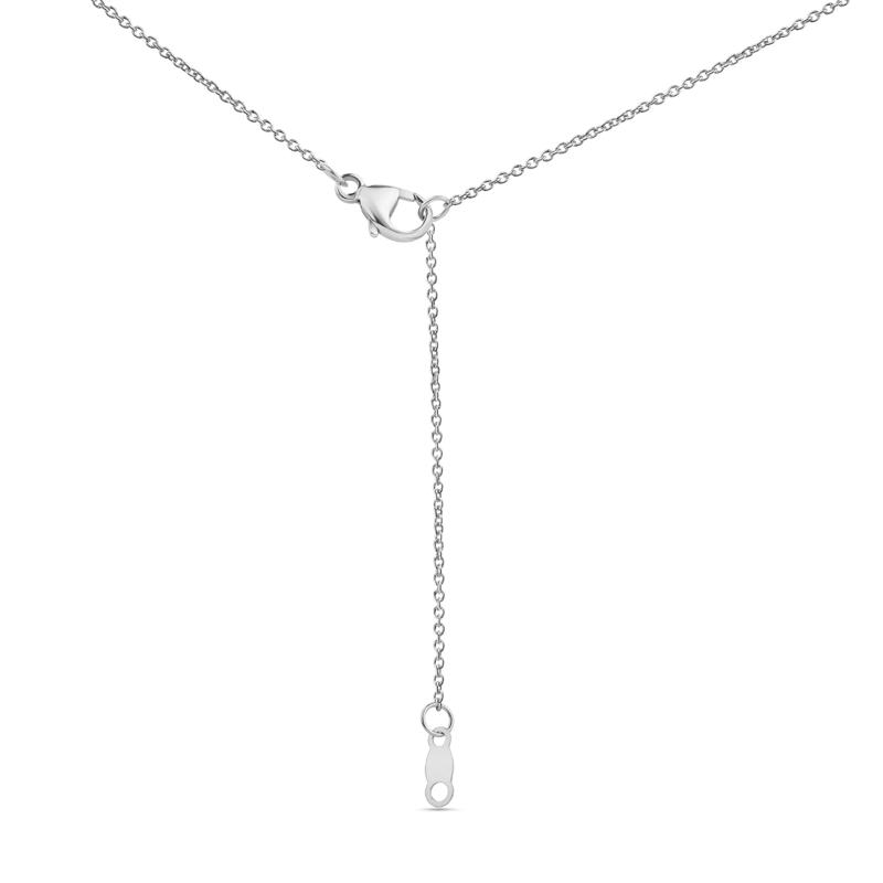 Lab Grown Diamond V-Shape Drop Necklace in 14K White Gold &#40;3 ct. tw.&#41; – Image 3 of 3
