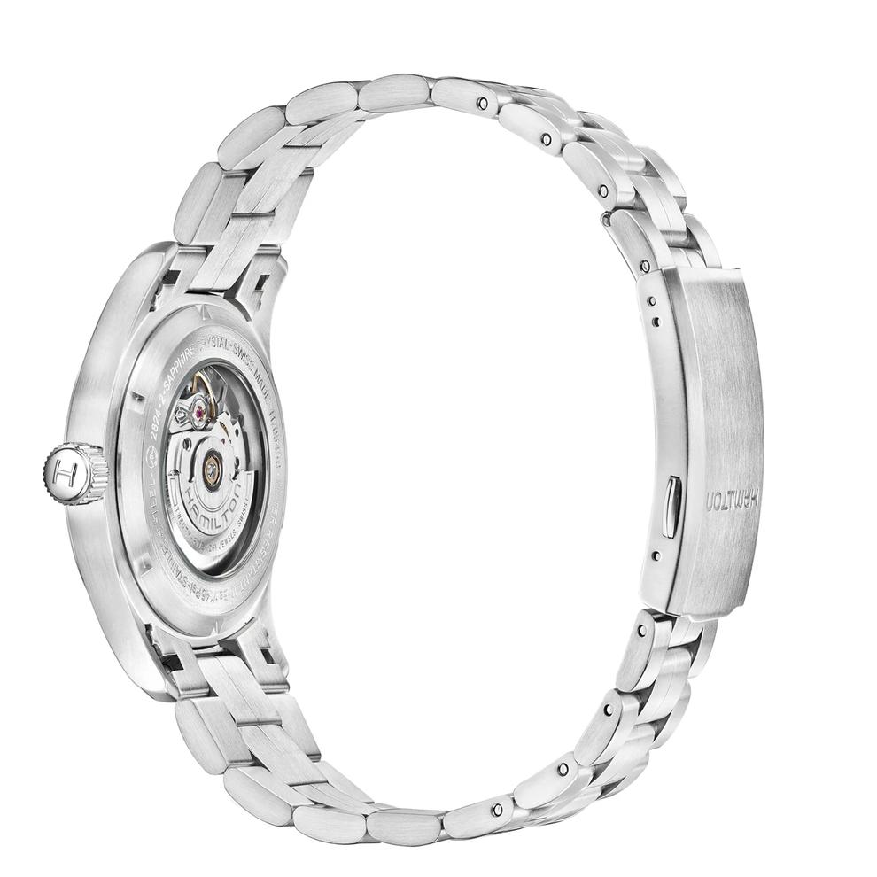 Men's Khaki Field Auto Watch with Stainless Steel Bracelet – Image 2 of 3