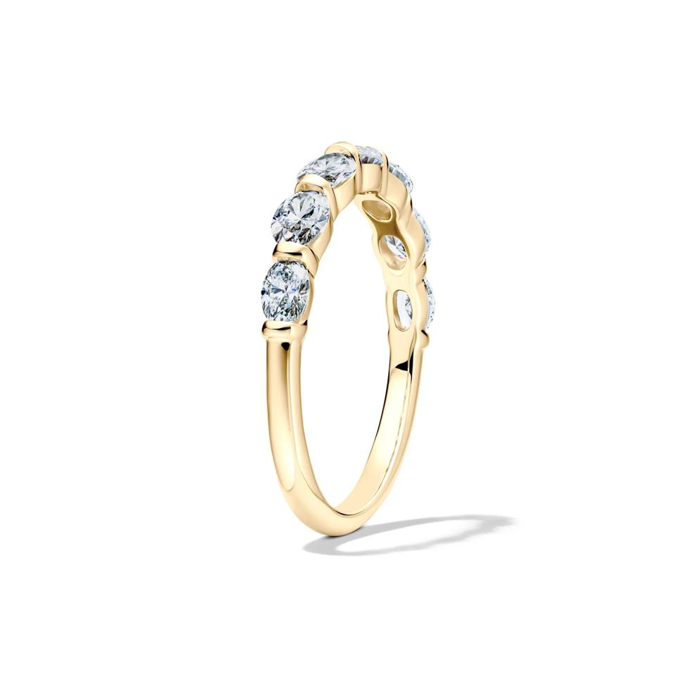 Lab Grown Diamond Seven-Stone Wedding Band in 14K Yellow Gold (1 ct. tw.) – Image 3 of 4