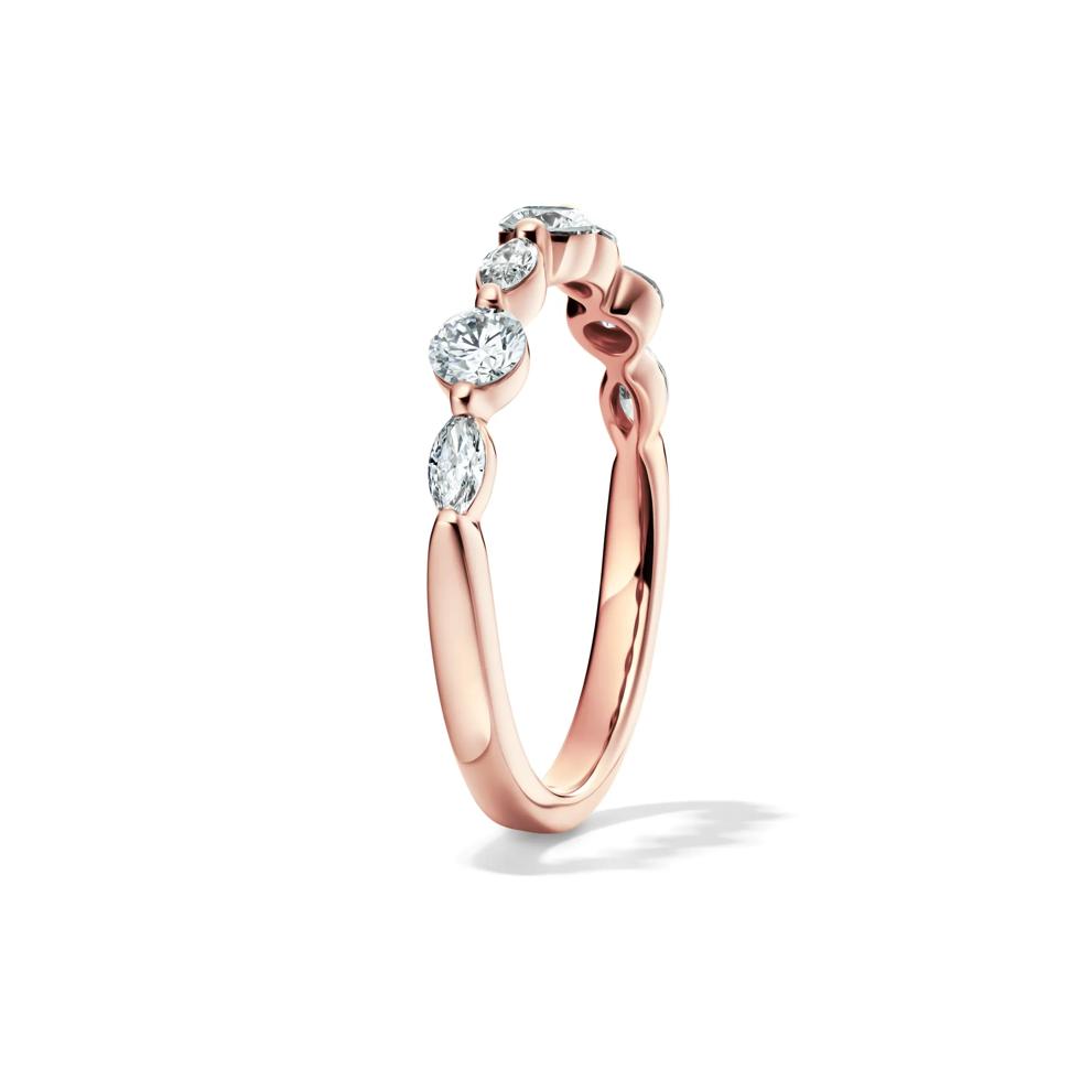 Lab Grown Diamond Wedding Band in 14K Rose Gold (5/8 ct. tw.)  – Image 3 of 4
