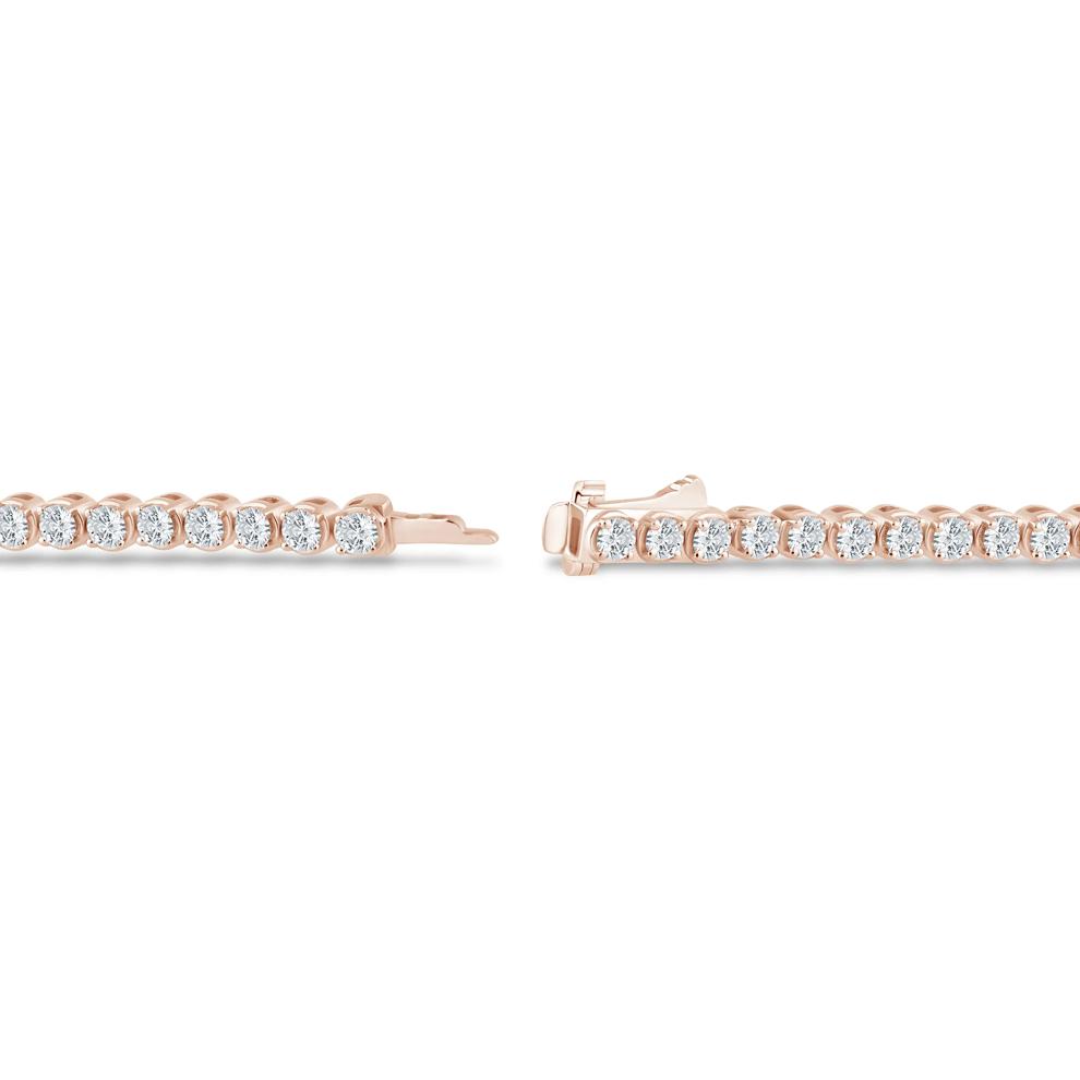 Diamond Tennis Bracelet in 10K Rose Gold (3 ct. tw.) – Image 2 of 2