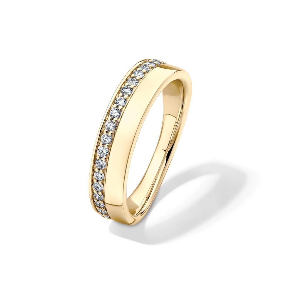 Lab Grown Diamond High-Polish Band in 10K Yellow Gold (1/4 ct. tw.) – Image 4 of 4