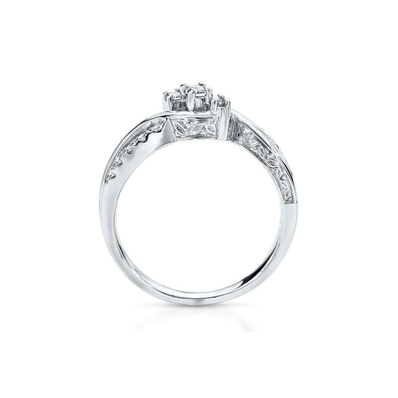 1/7 ct. tw. Diamond Ring in Sterling Silver – Image 2 of 2