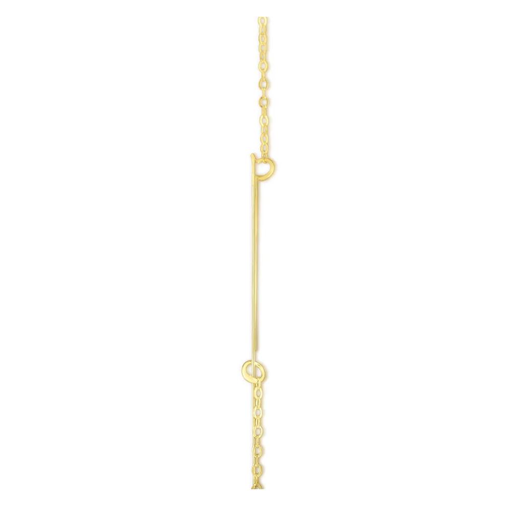 "P" Initial Necklace in 14K Yellow Gold – Image 2 of 3