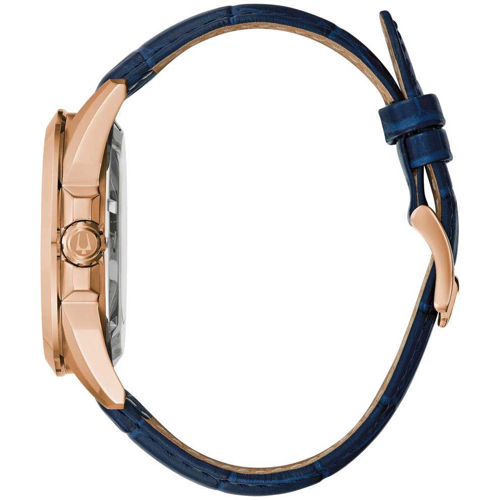 Men's Sutton Watch in Blue Leather – Image 2 of 3