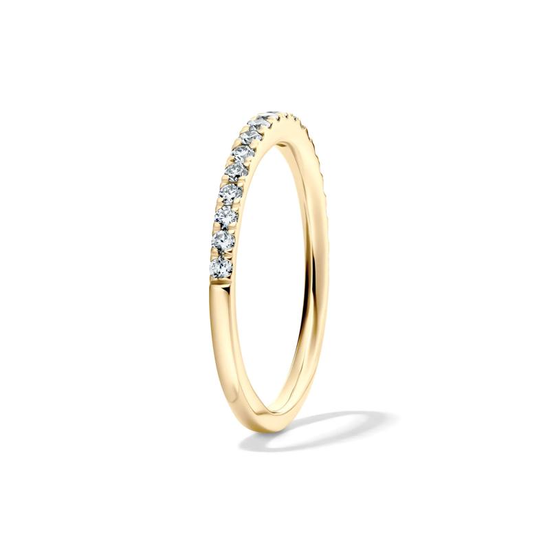 Darling Lab Grown Diamond Anniversary Band in 18K Yellow Gold &#40;1/3 ct. tw.&#41; – Image 3 of 4
