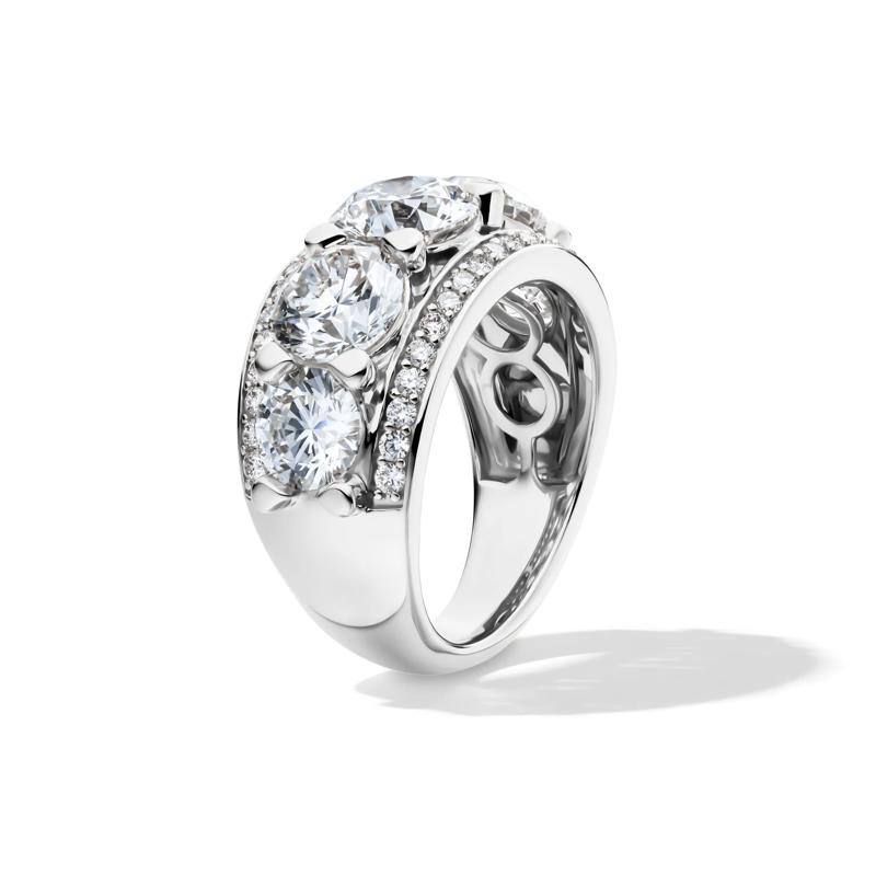 Lab Grown Diamond Multi-Row Anniversary Band in 14K White Gold &#40;6 ct. tw.&#41; – Image 3 of 4