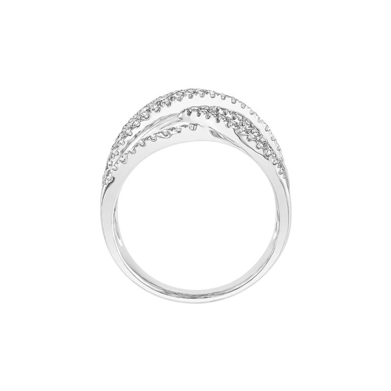 1 ct. tw. Diamond Crossover Band in 10K White Gold – Image 2 of 3