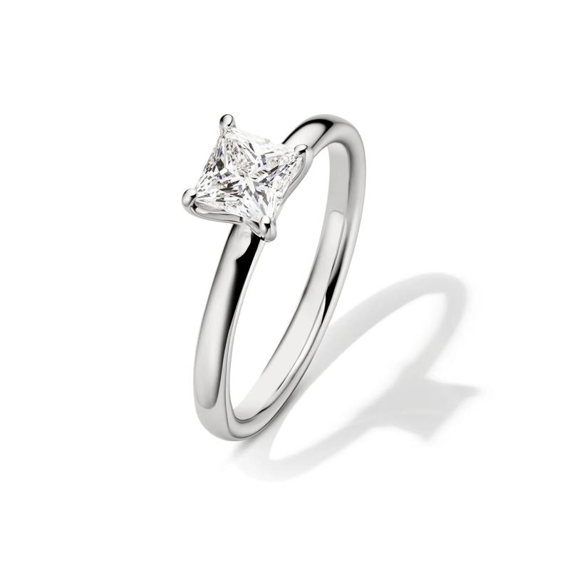 Diamond Princess-Cut Solitaire Engagement Ring in 14K White Gold (3/4 ct.) – Image 4 of 5