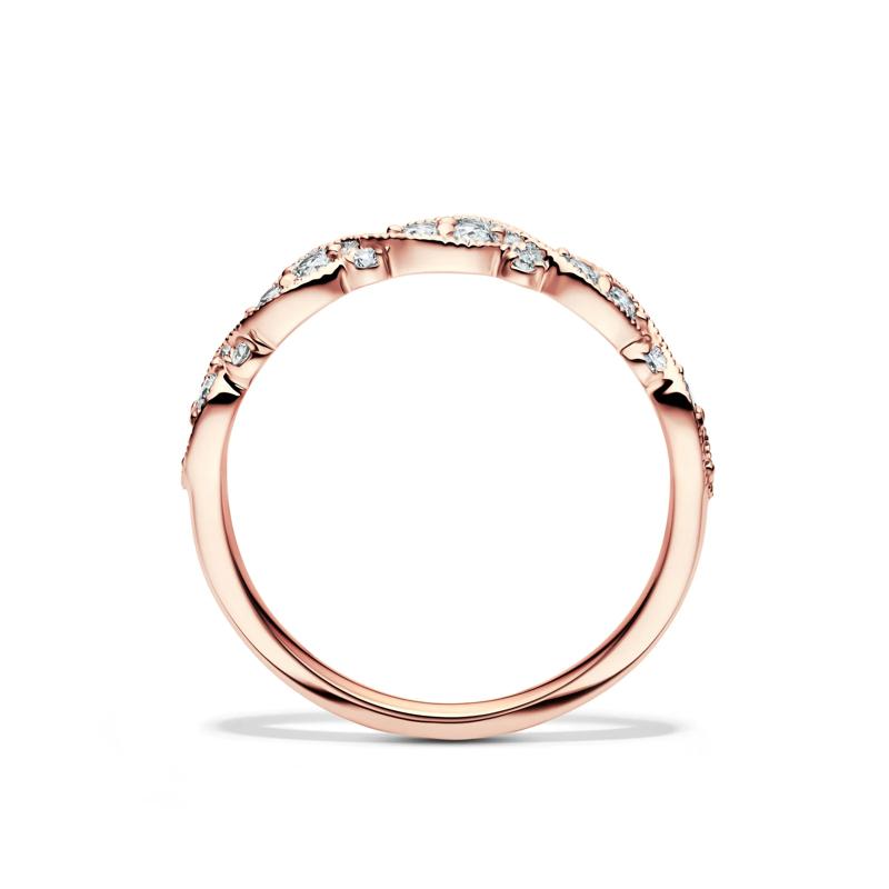 1/4 ct. tw. Diamond Band in 10K Rose Gold – Image 2 of 4