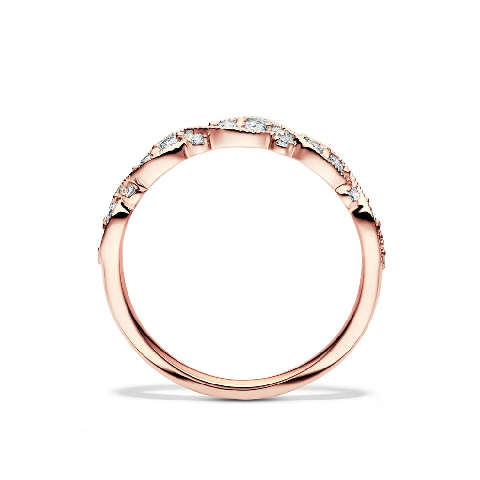 1/4 ct. tw. Diamond Band in 10K Rose Gold – Image 2 of 4