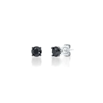 Black Diamond Stud Earrings