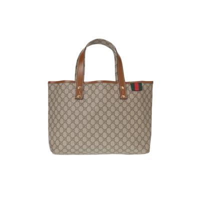 Pre-owned Gucci Signature Web Loop Medium Tote