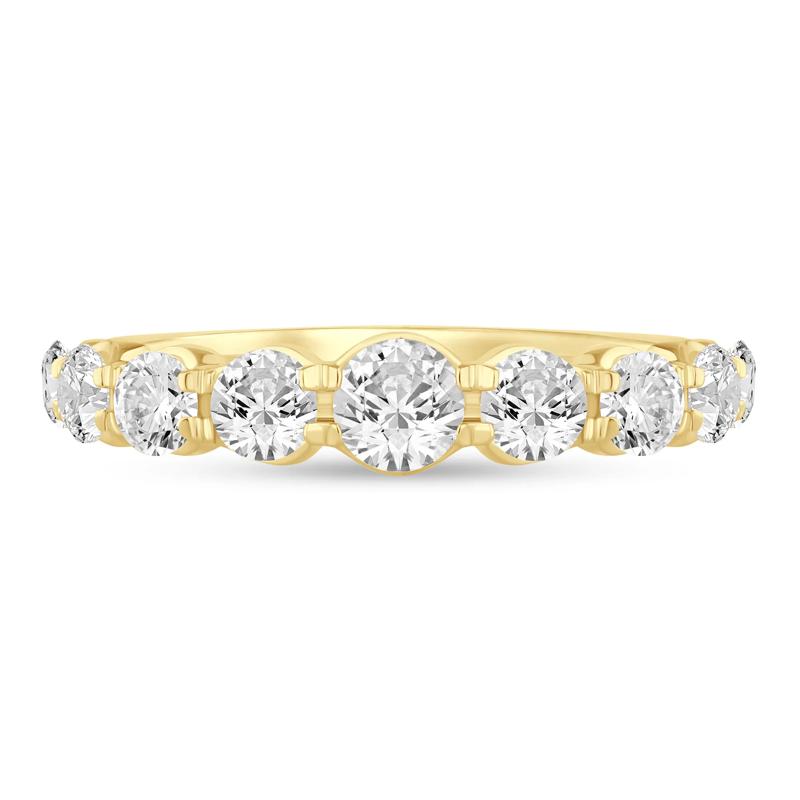 Lab Grown Diamond Shared-Prong Band in 14K Yellow Gold (1 1/2 ct. tw.) – Image 1 of 3