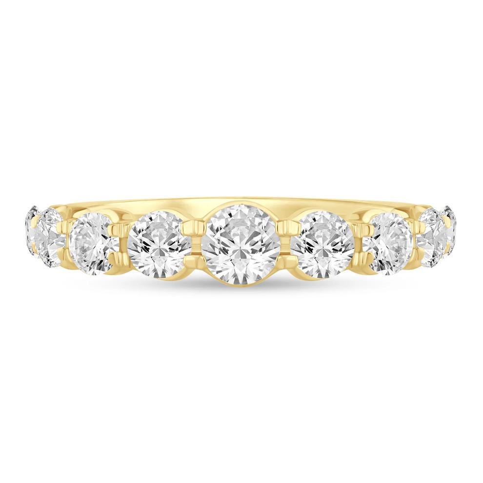 Lab Grown Diamond Shared-Prong Band in 14K Yellow Gold (1 1/2 ct. tw.) – Image 1 of 3
