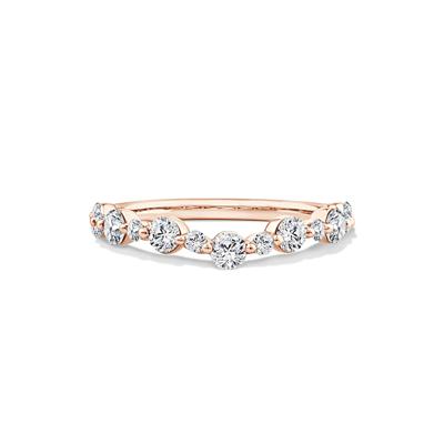 Lab Grown Diamond Contour Band in 14K Rose Gold (3/4 ct. tw.)