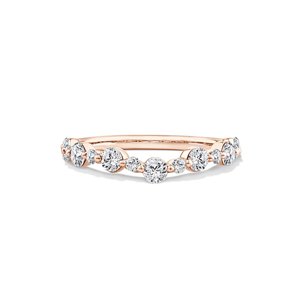 Lab Grown Diamond Contour Band in 14K Rose Gold (3/4 ct. tw.) – Image 1 of 4