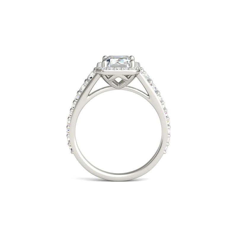 Lab-Created Moissanite Engagement Ring in 14K White Gold – Image 2 of 5