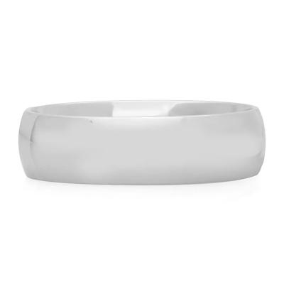 Men's Band in Sterling Silver, 6MM