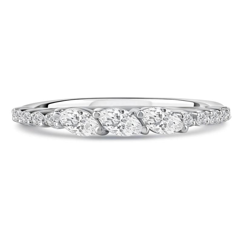 Lab Grown Diamond Band in 10K White Gold &#40;3/8 ct. tw.&#41; – Image 1 of 4