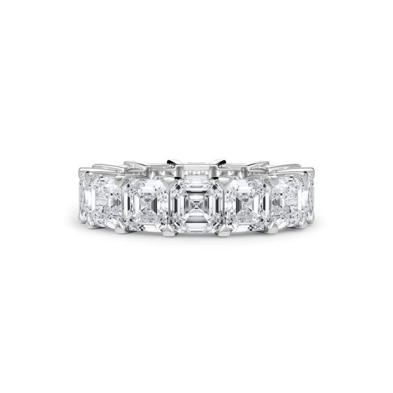 Lab Grown Diamond Asscher-Cut Eternity Band in Platinum &#40;10 1/2 ct. tw.&#41; – Image 1 of 4