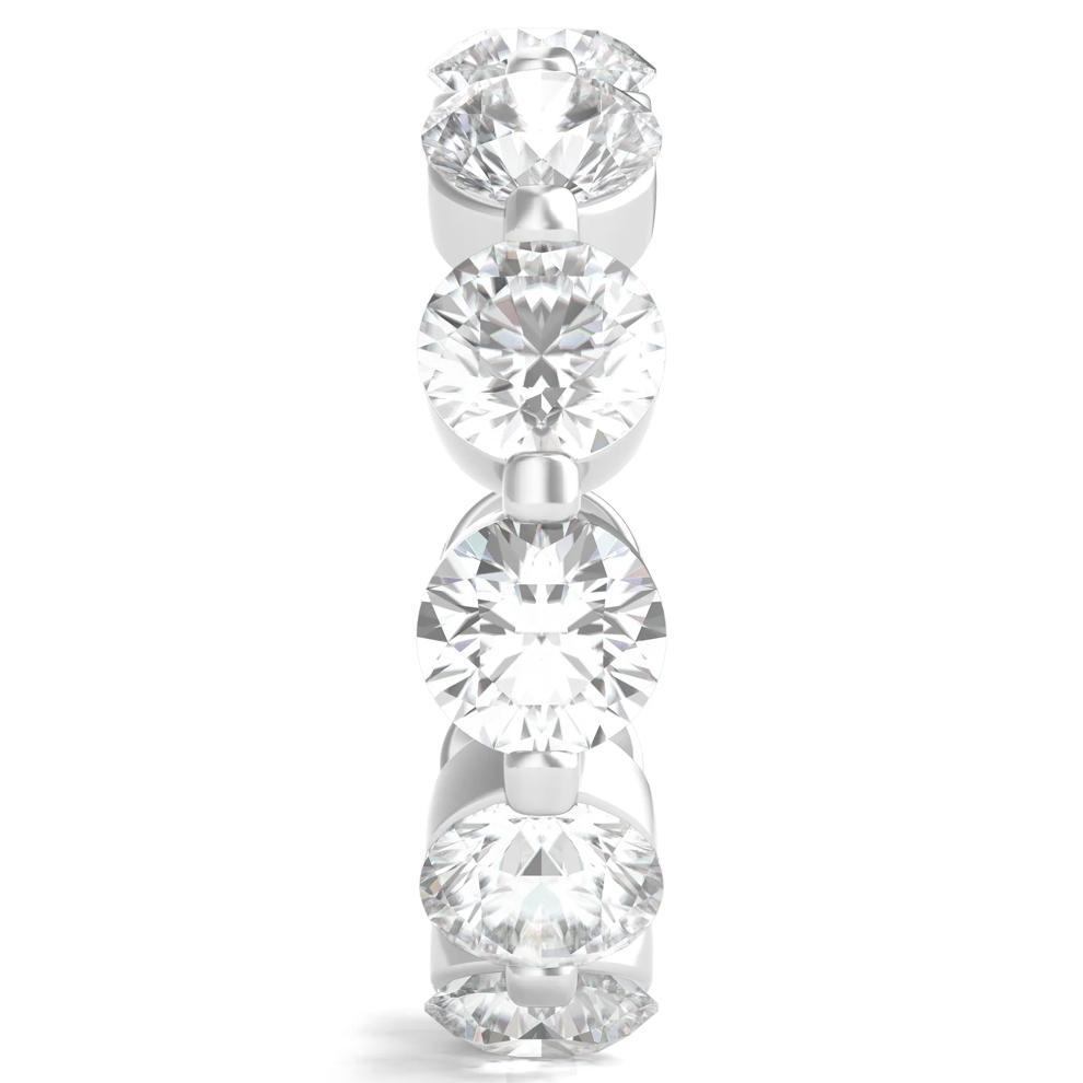 Round Brilliant-Cut Lab Grown Diamond Eternity Band in Platinum (7 ct. tw.) – Image 3 of 3